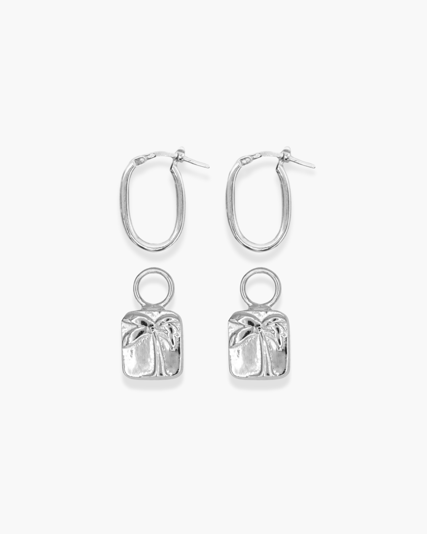 Florida Beach Earring Set Silver