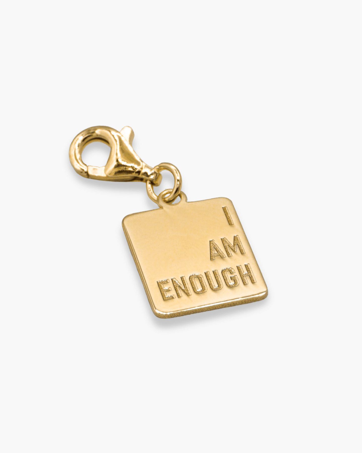 I Am Enough Charm Gold