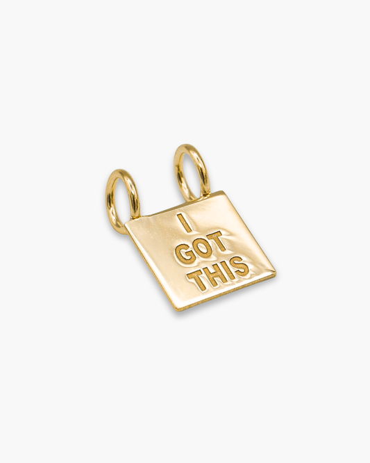 I Got This Necklace Charm Gold