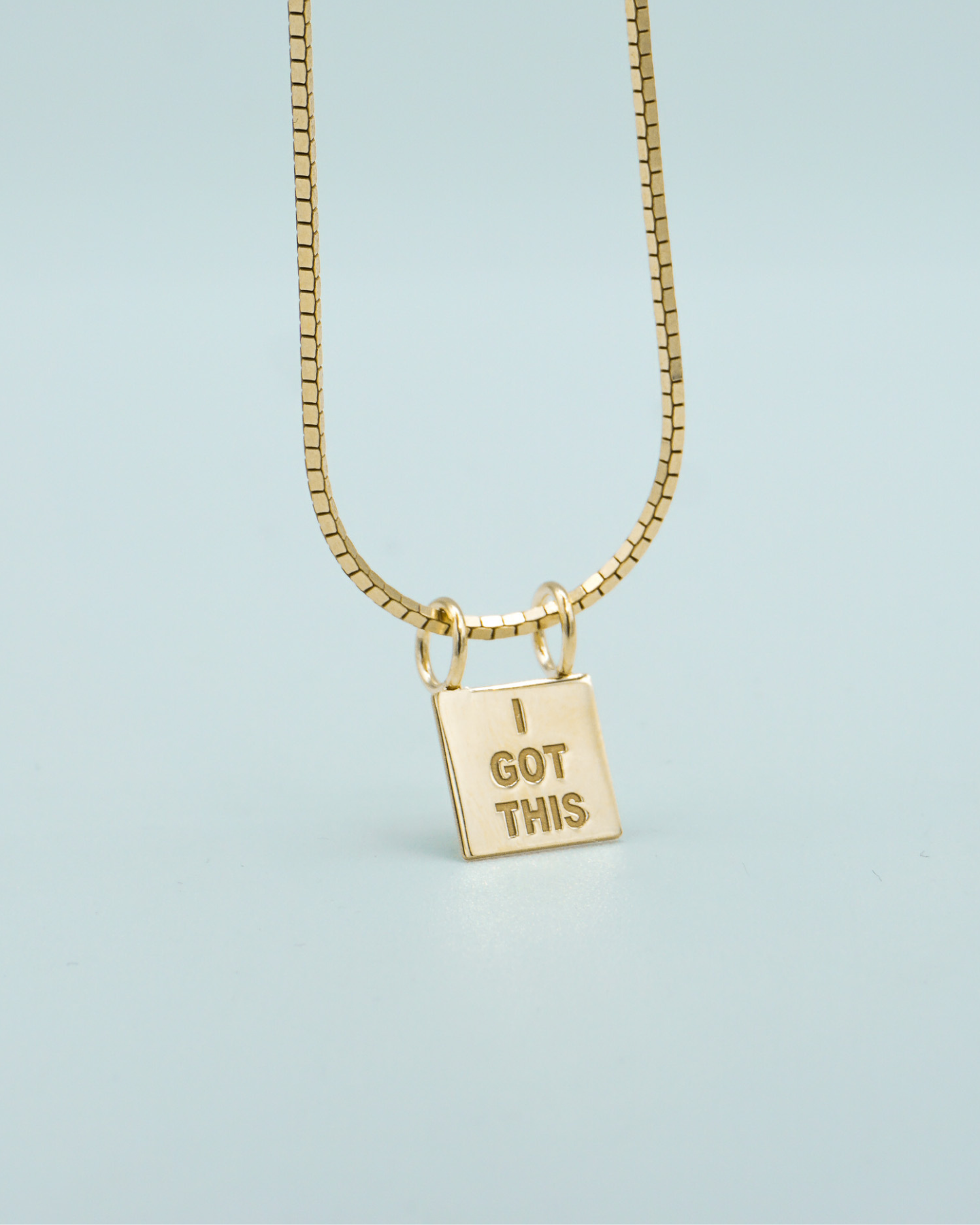 I Got This Necklace Charm Gold