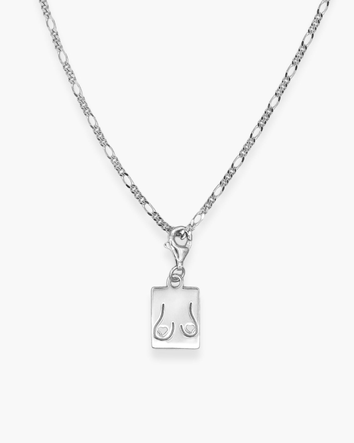 I Heart My T.I.T.S Necklace Charm Silver