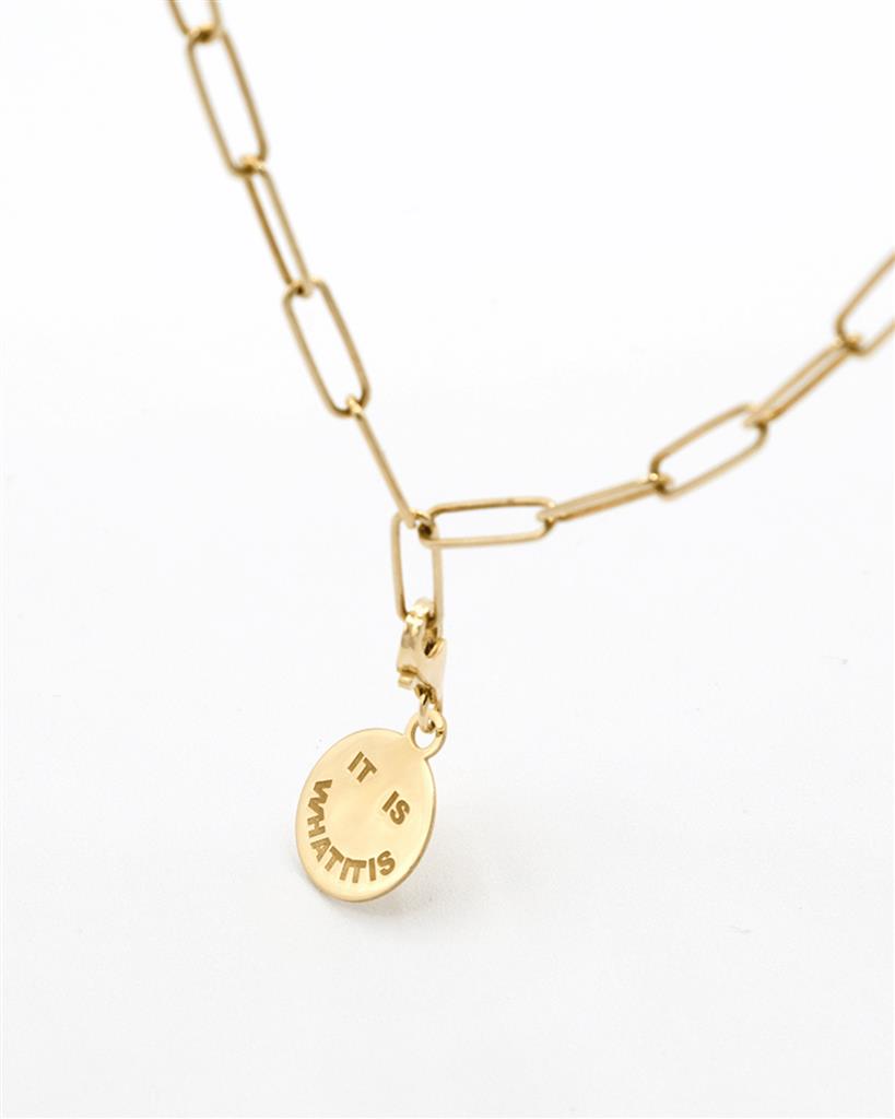 It Is What It Is Necklace Gold