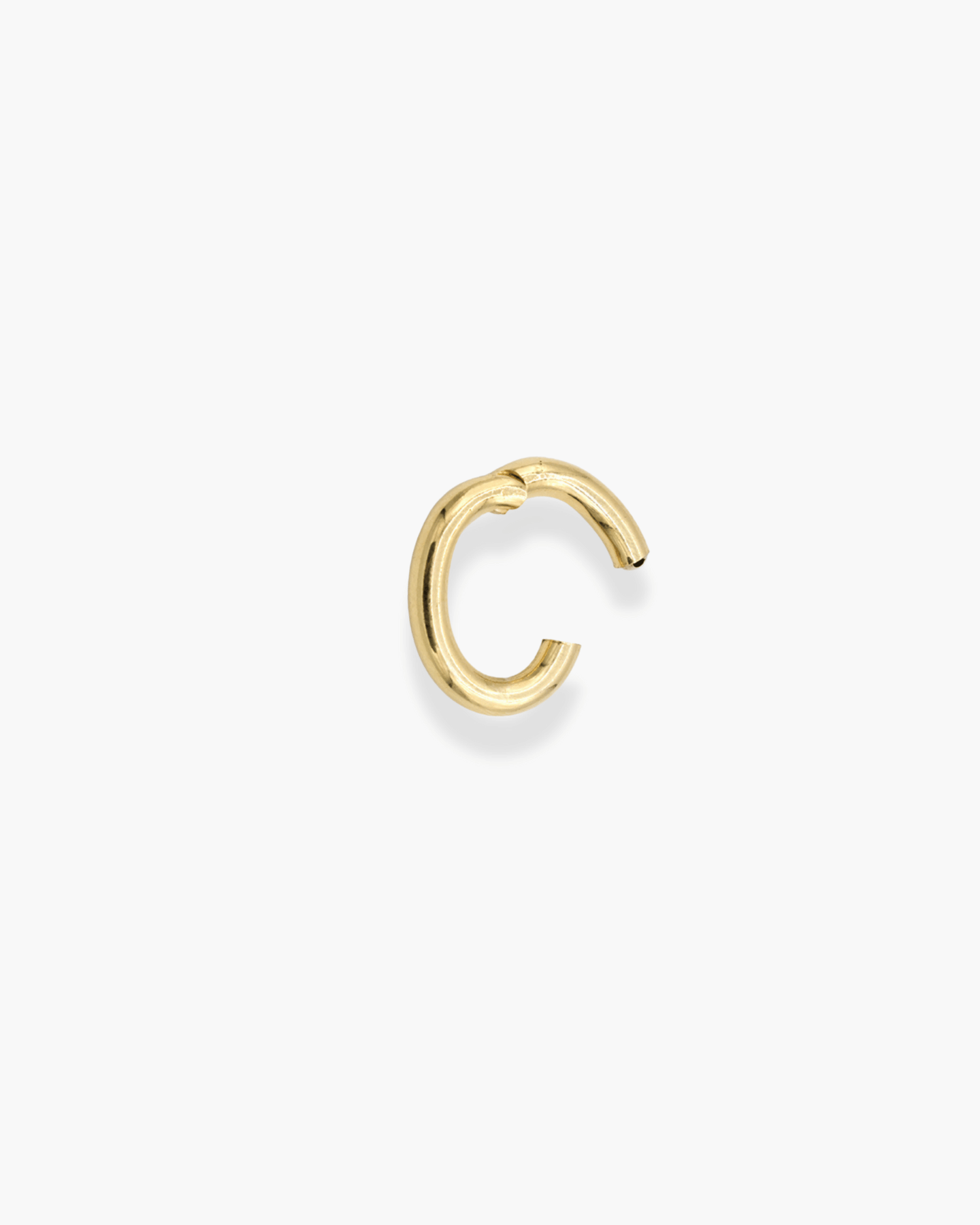Infinite Oval Clasp Charm Gold