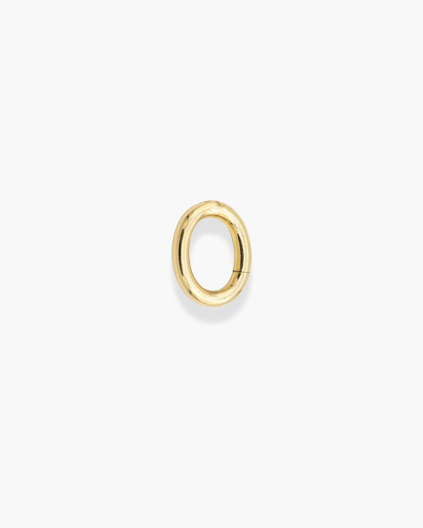 Infinite Oval Clasp Charm Gold