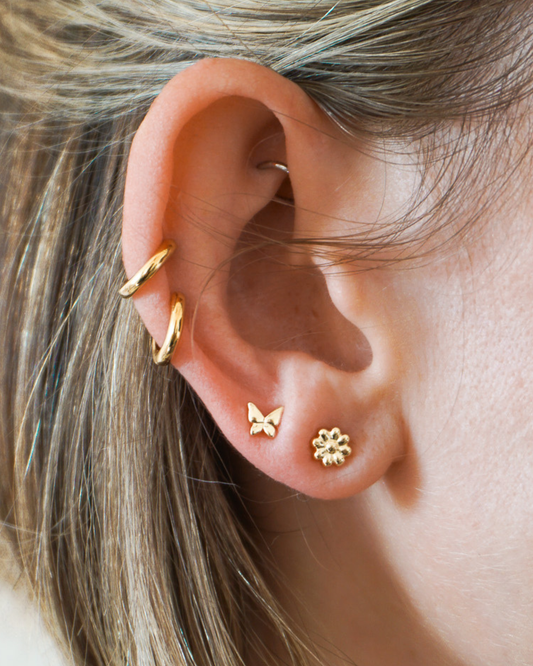 Single Lil Butterfly Stud Gold