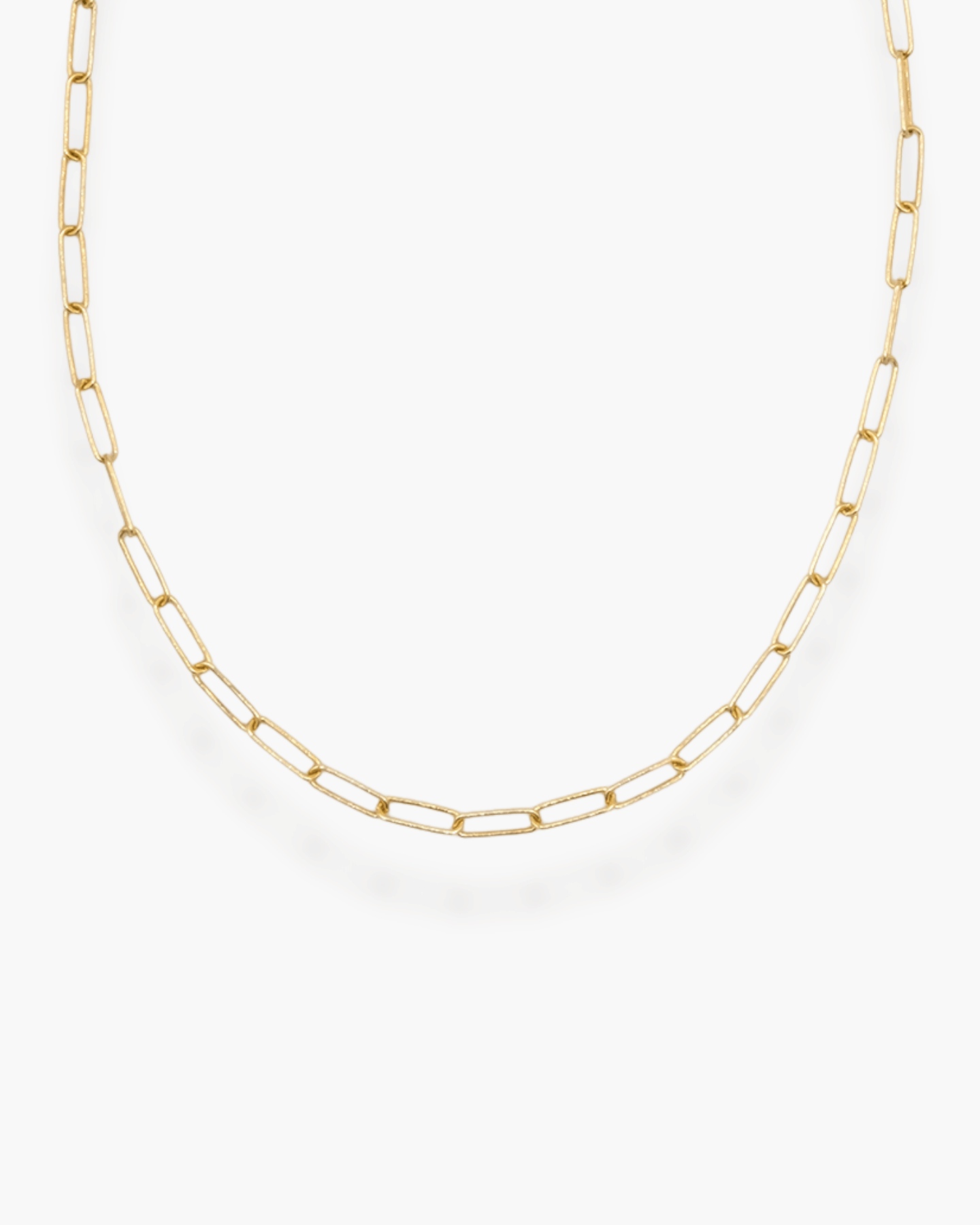 Long Link Necklace Gold