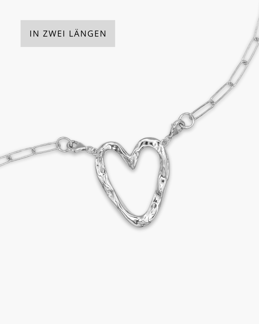 Love Never Dies Necklace Silver