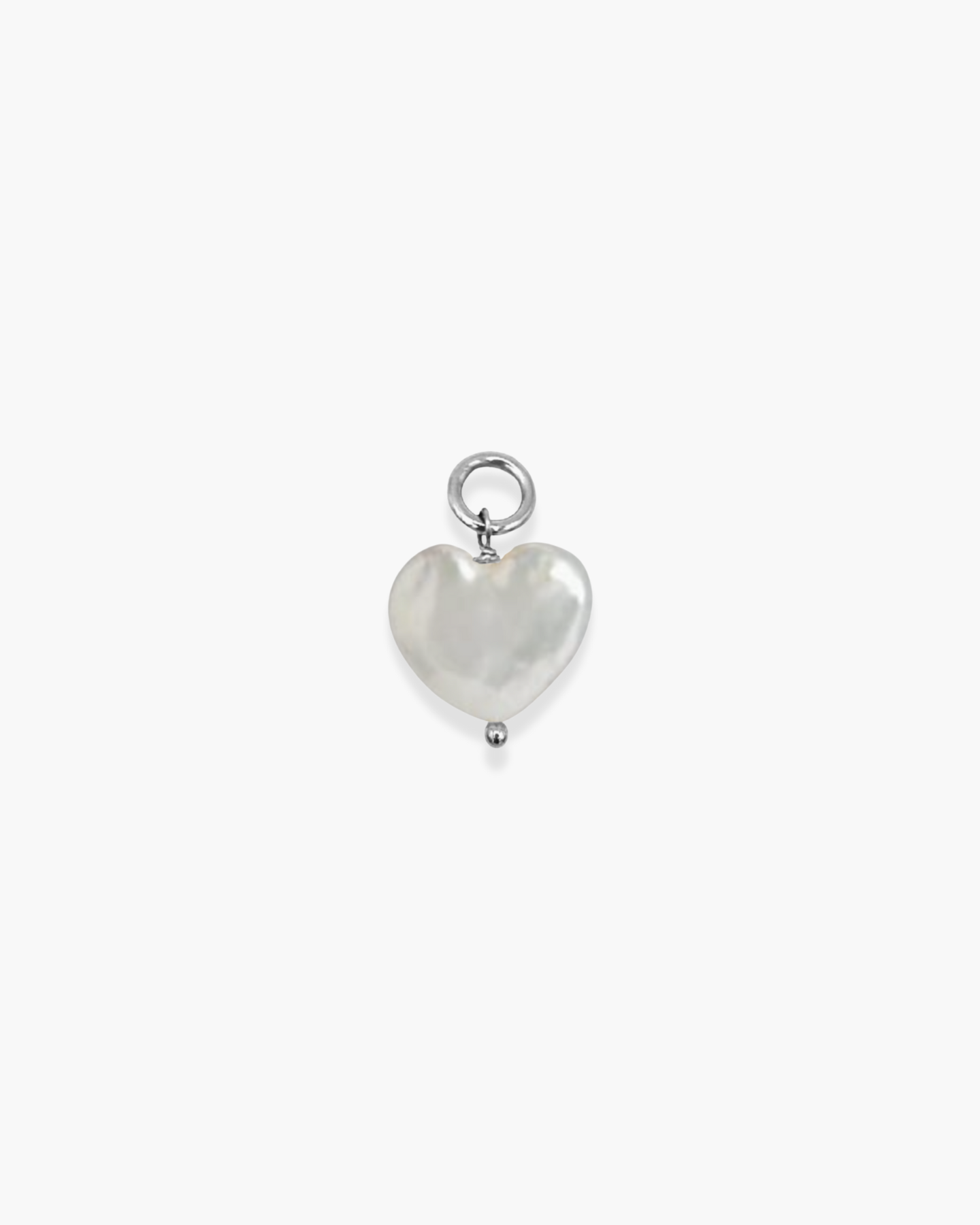 Lovey Dovey Pearl Charm Silver