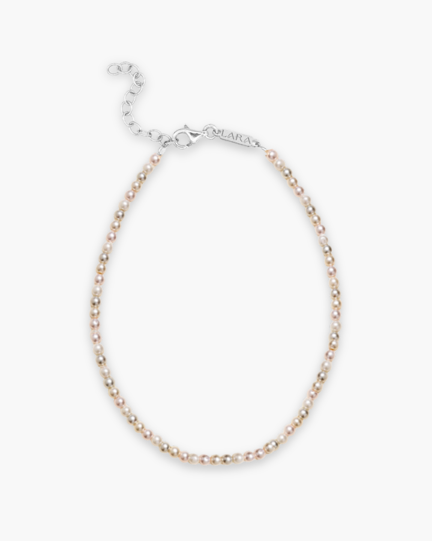 Micro Pearl Bracelet Silver