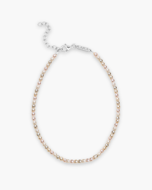 Micro Pearl Bracelet Silver