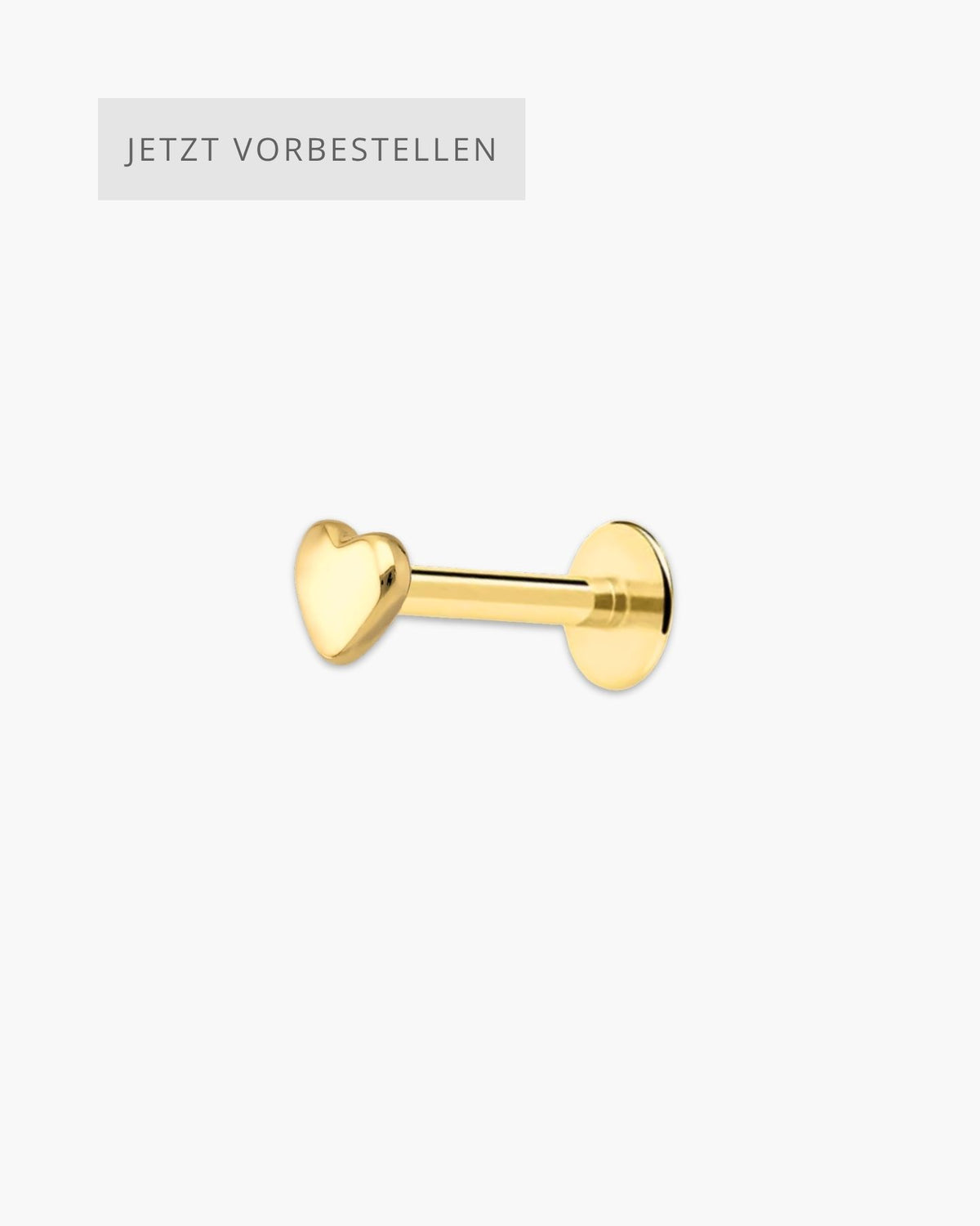 Mini Heart Piercing Gold