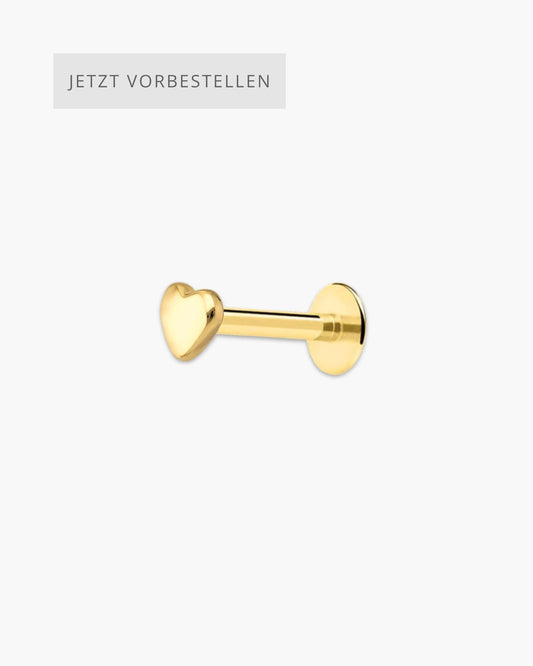 Mini Heart Piercing Gold