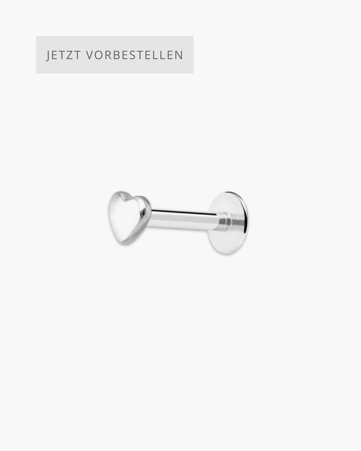 Mini Heart Piercing Silver
