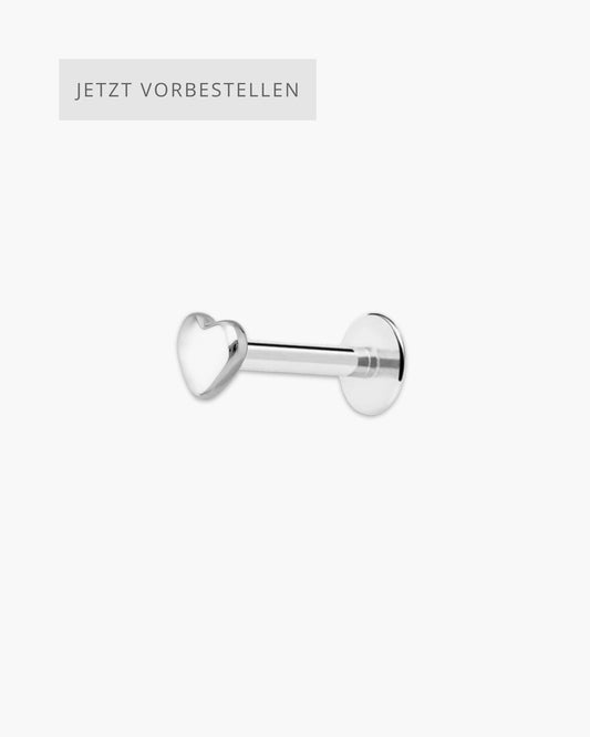 Mini Heart Piercing Silver