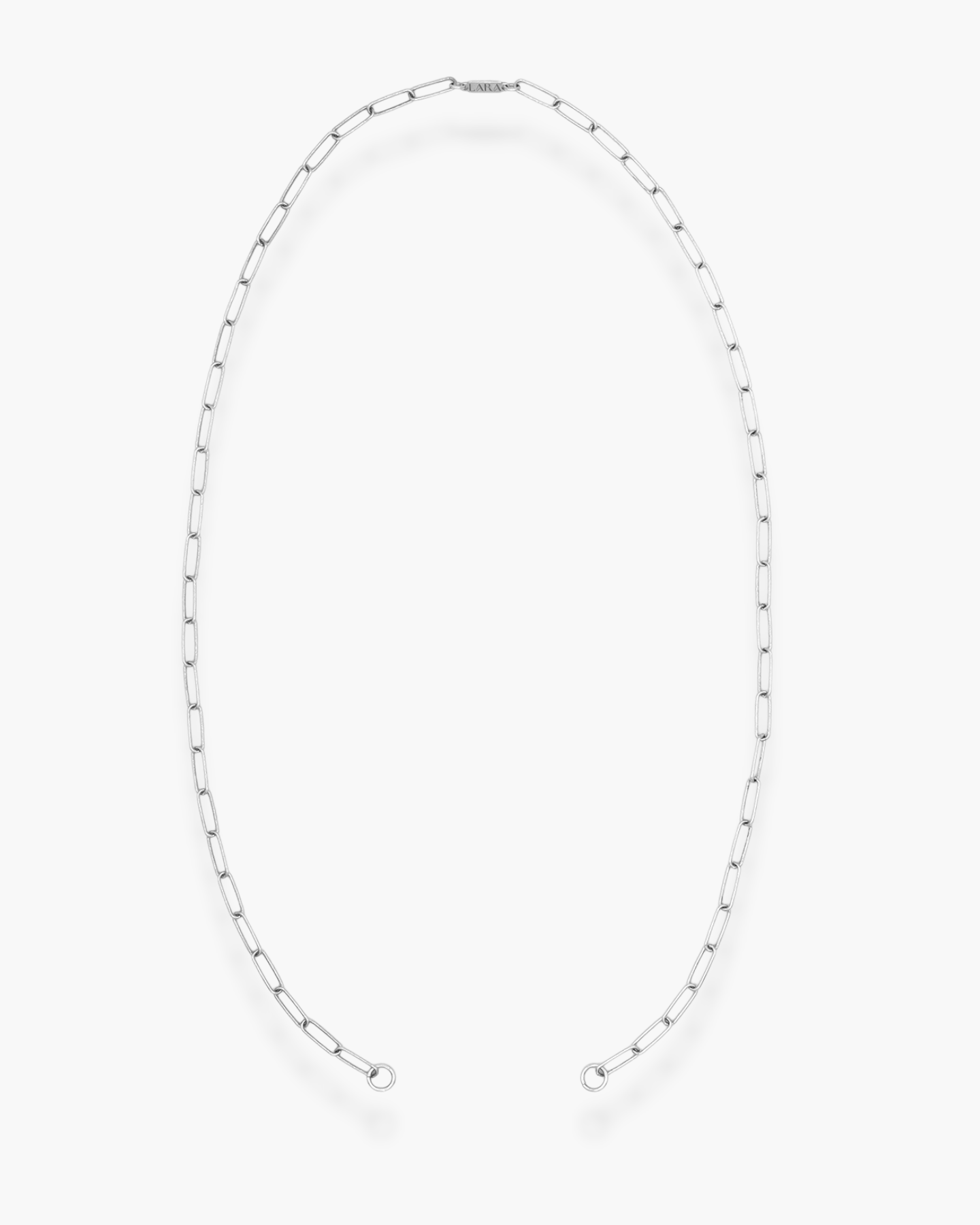 Open Front Necklace Silver