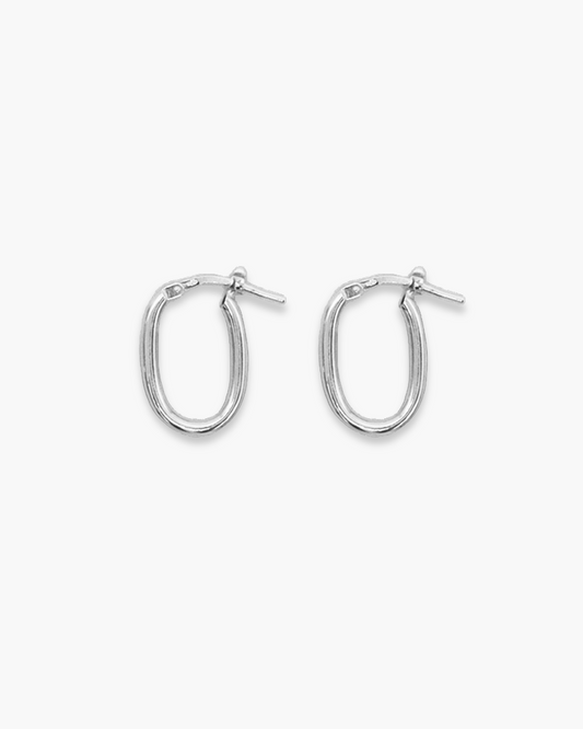 Oh(!)val Hoops Silver
