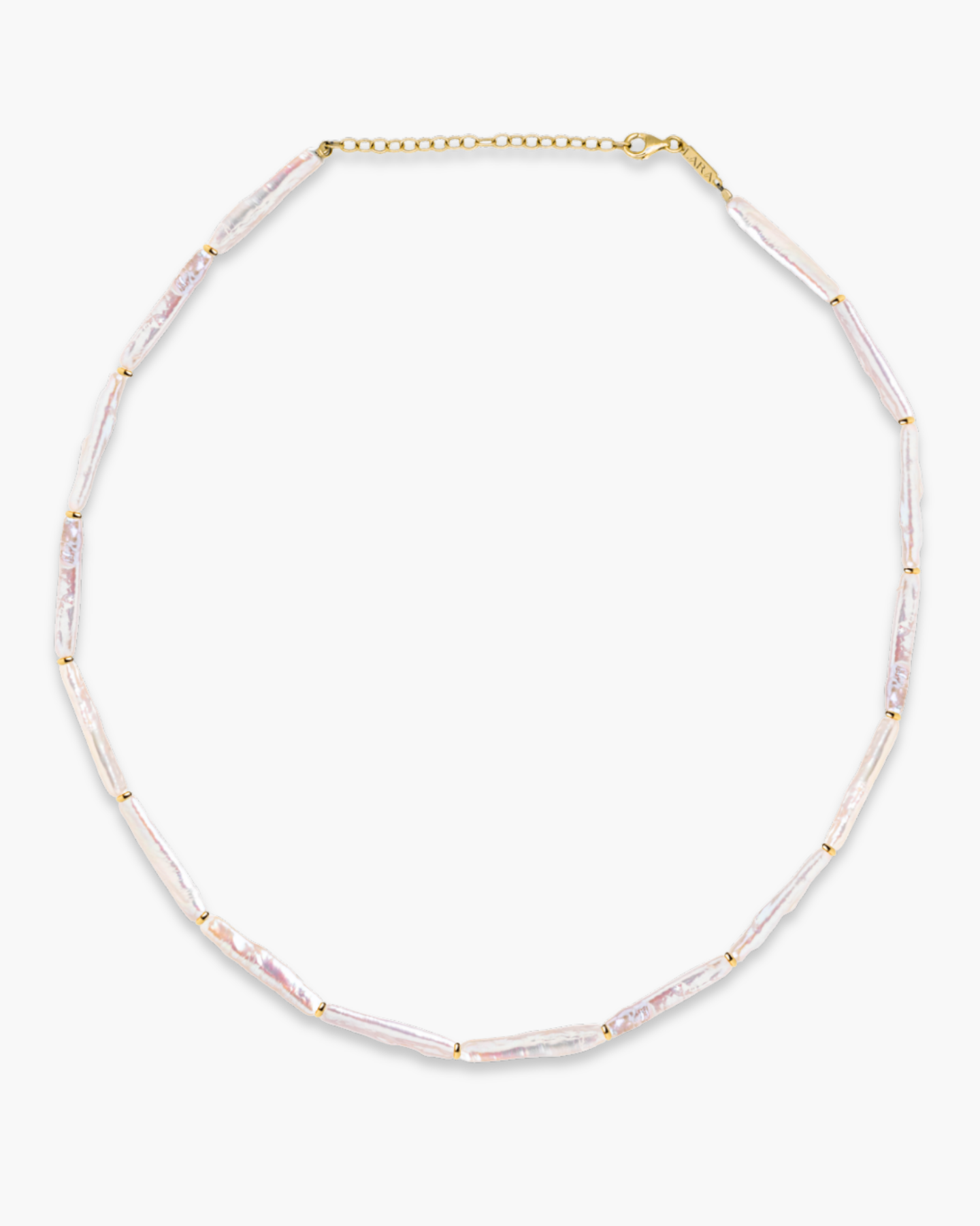 Pole Pearl Necklace Gold
