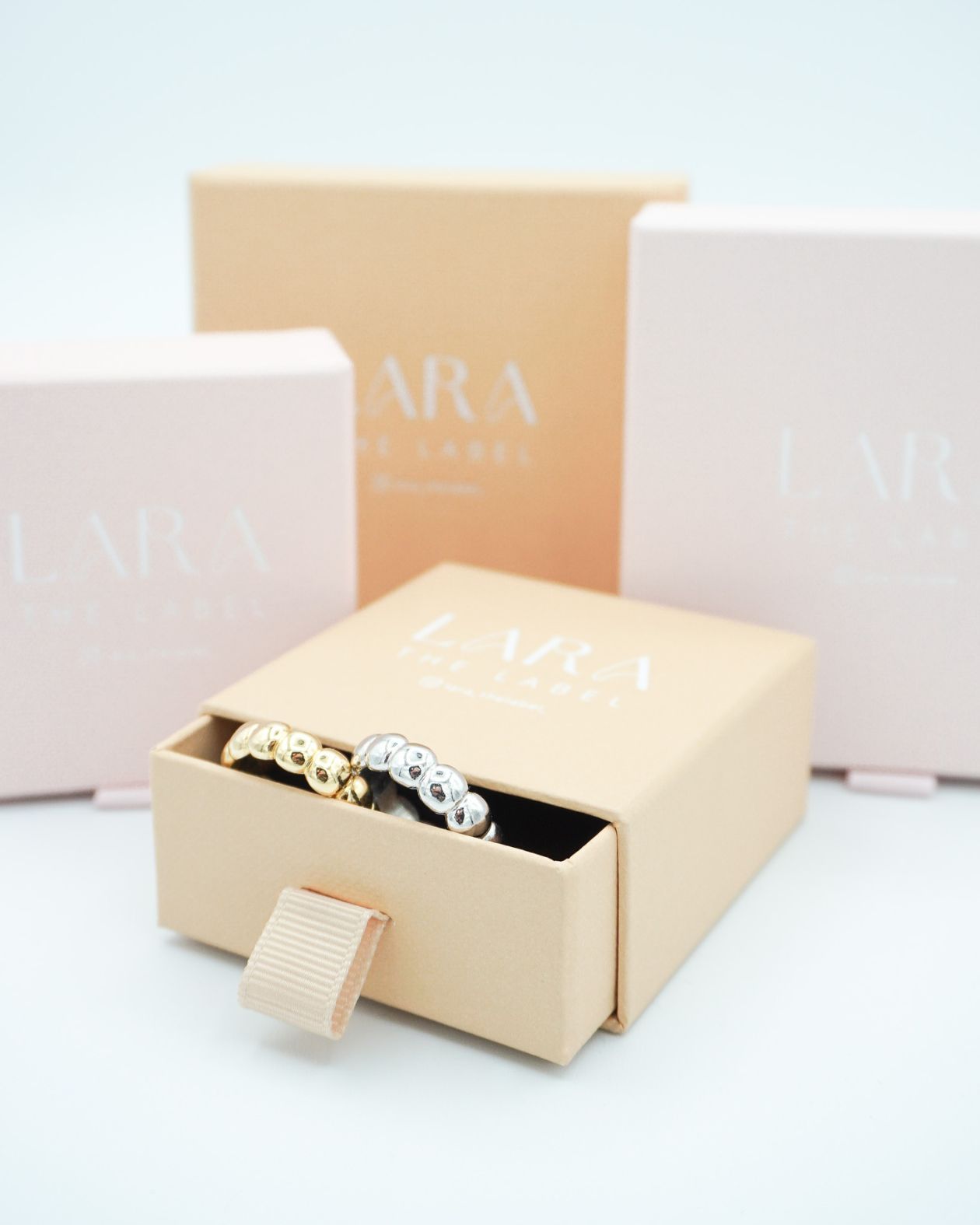 Long Pearl Creolen Charm Silver