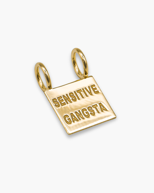 Sensitive Gangsta Necklace Charm Gold