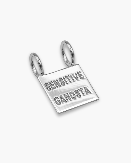 Sensitive Gangsta Necklace Charm Silver