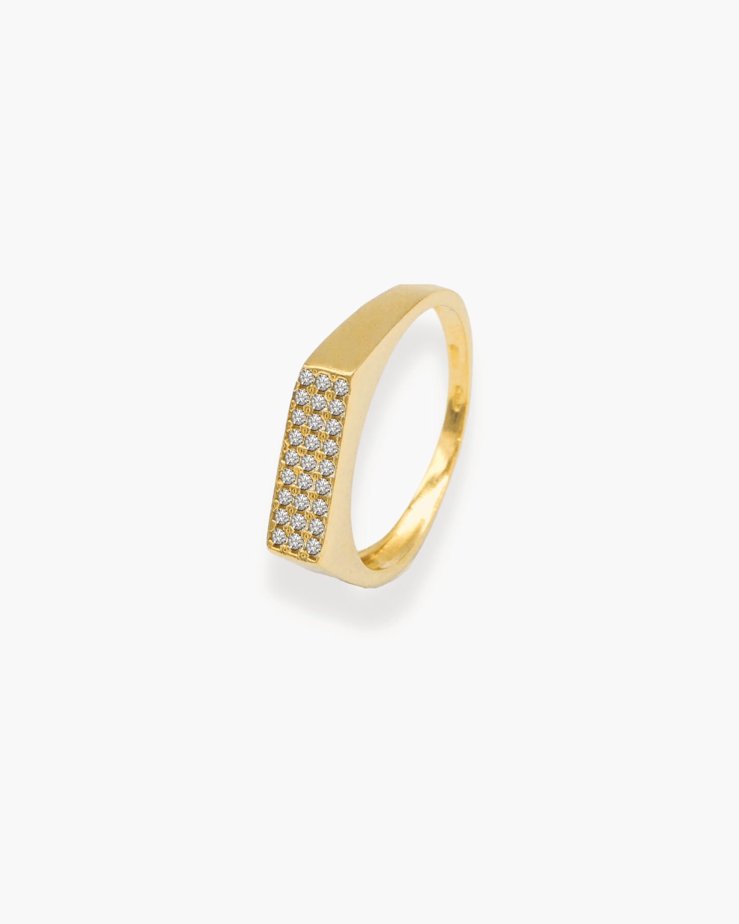 Square Signet Ring Gold