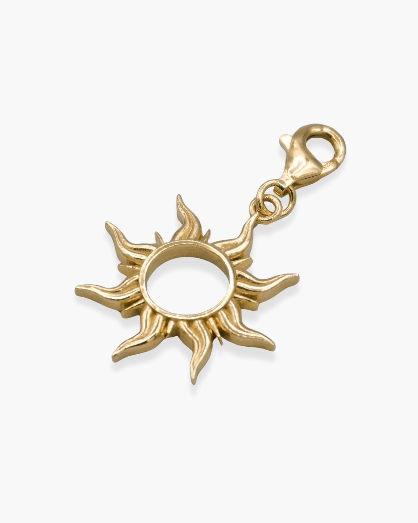 Sunday Sun Necklace Charm Gold