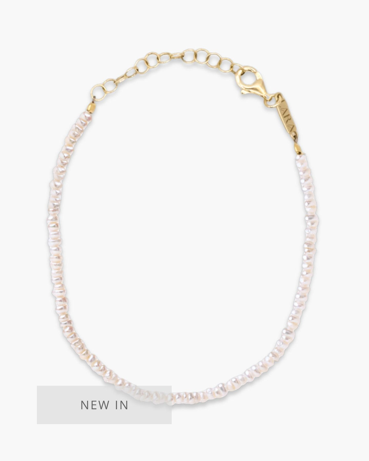 Tiny Freshwater Pearl Bracelet Gold