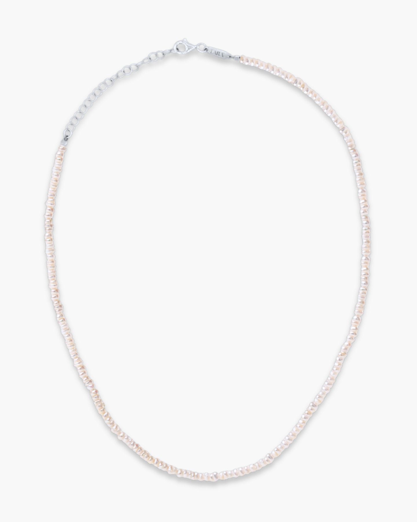 Tiny FreshwaterPearl Necklace Silver