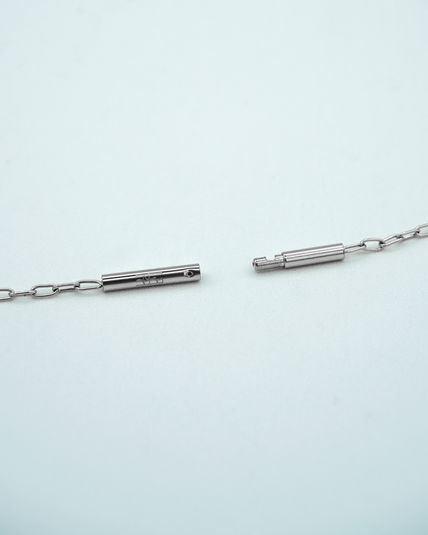 Tiny Paperclip Chain Silver