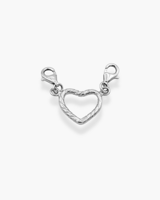 TNT Heart Front Closure Silver