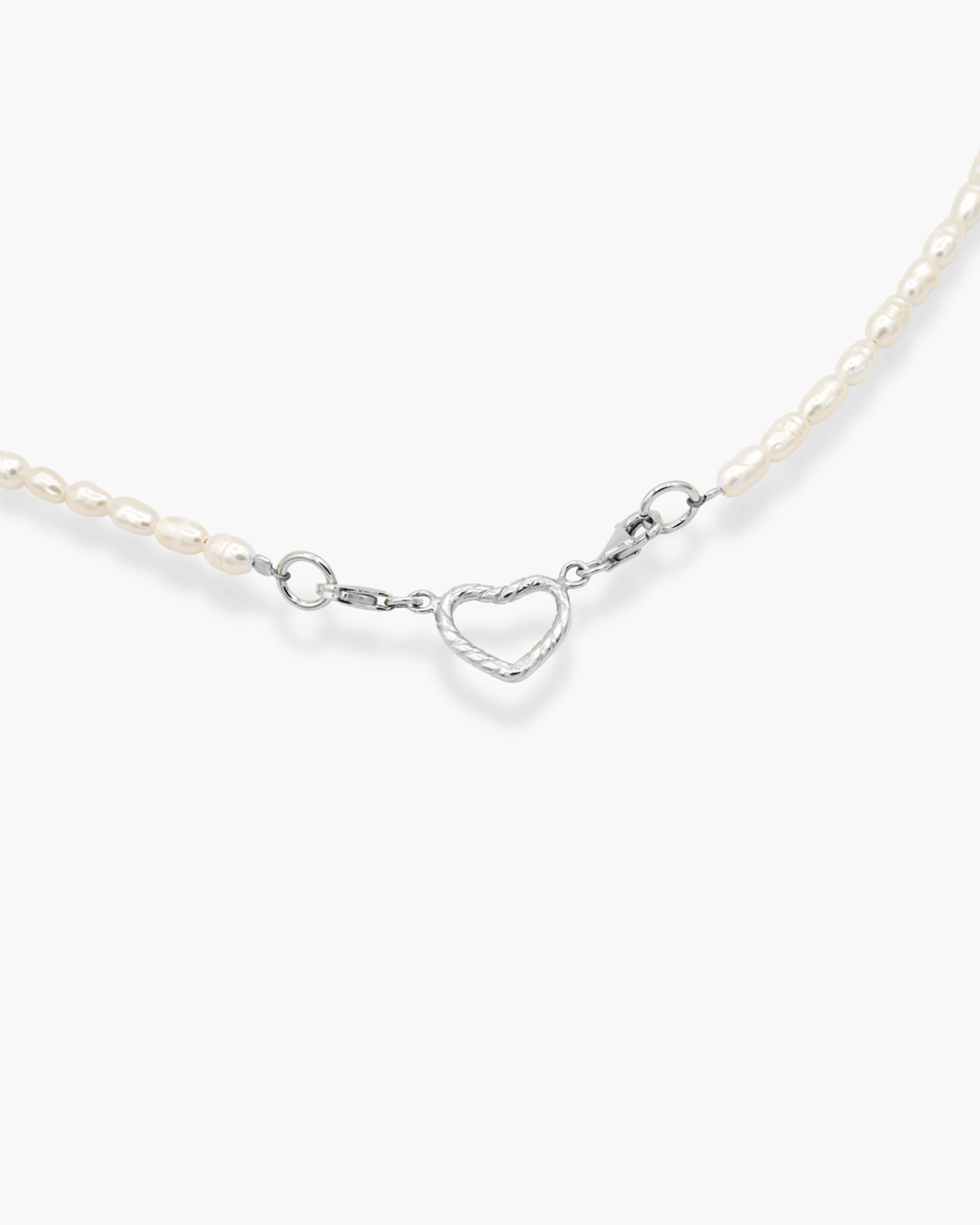 TNT Heart Front Closure Silver