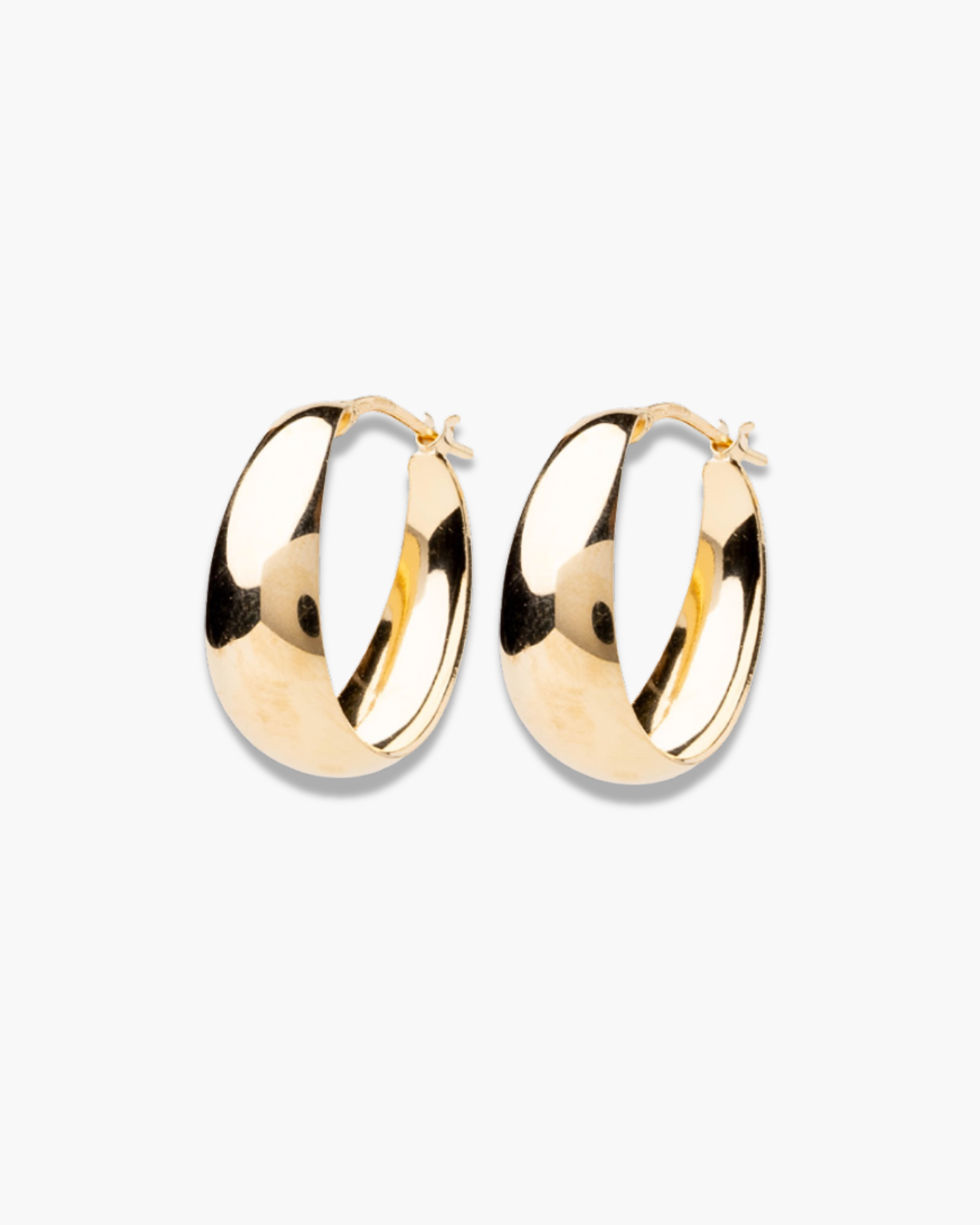 Trianglish Bold Hoops M Gold