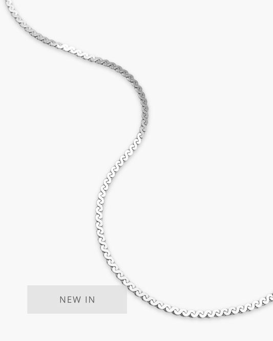 Wave After Wave Chain Silver