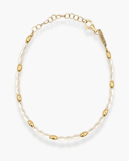 Goldy Pearl Bracelet