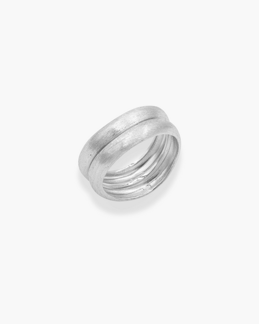 It Comes In Waves Ring Silver