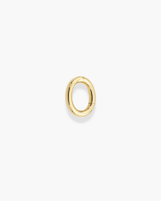 Infinite Oval Clasp Charm Gold