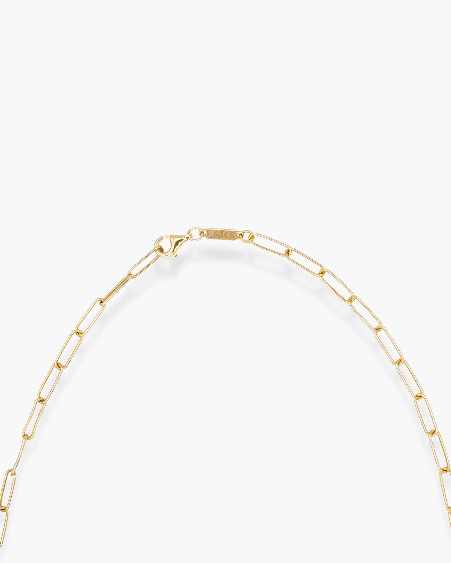 Long Link Necklace Gold