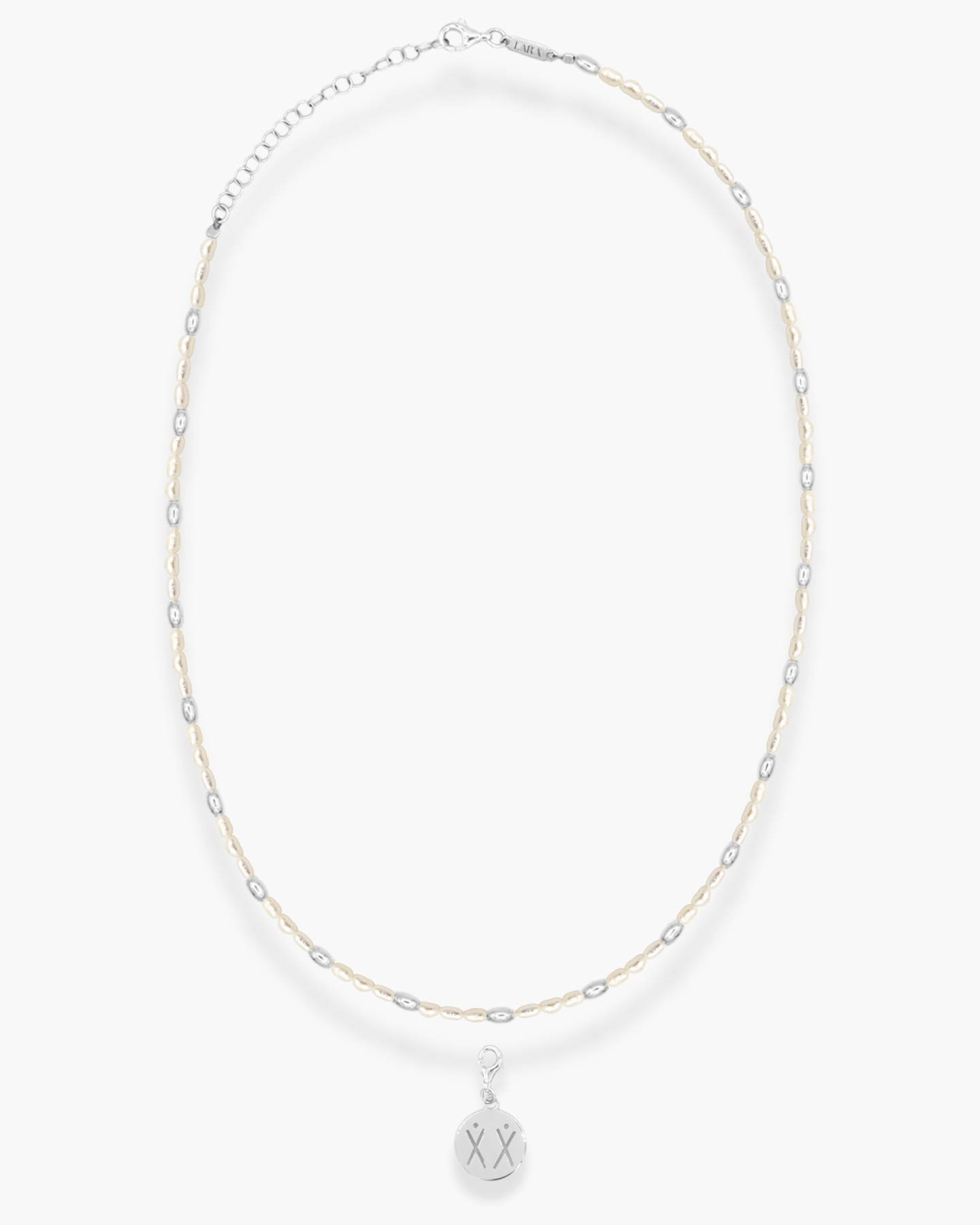 Sisterhood Pearl Necklace Silver